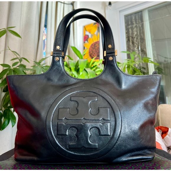 Tory Burch Handbags - ♦️AUTHENTIC TORY BURCH BLACK BOMBE SATCHEL